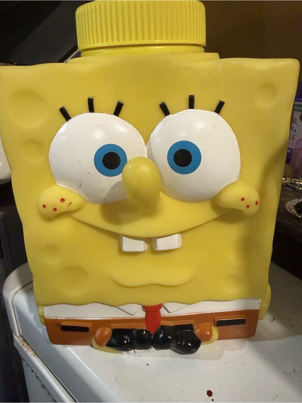 SpongeBob Squarepants Yellow Blue-Eyed Character Container